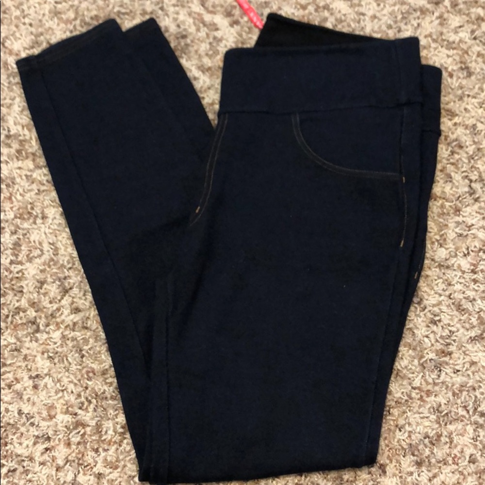 Spanx faux denim leggings